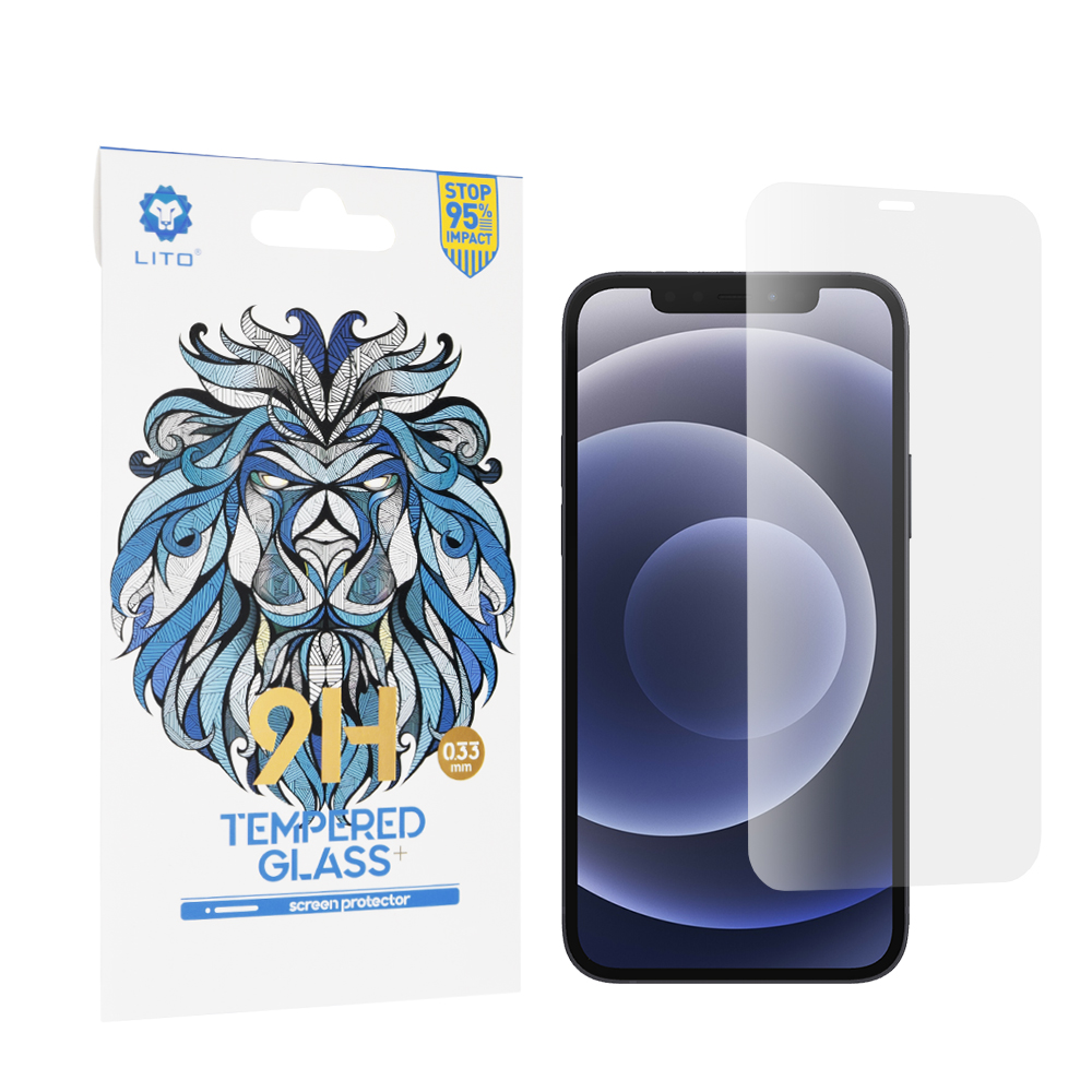 Lito 2.5D Classic Glass ochranné sklo na iPhone 12 / iPhone 12 Pro – číre KF233365