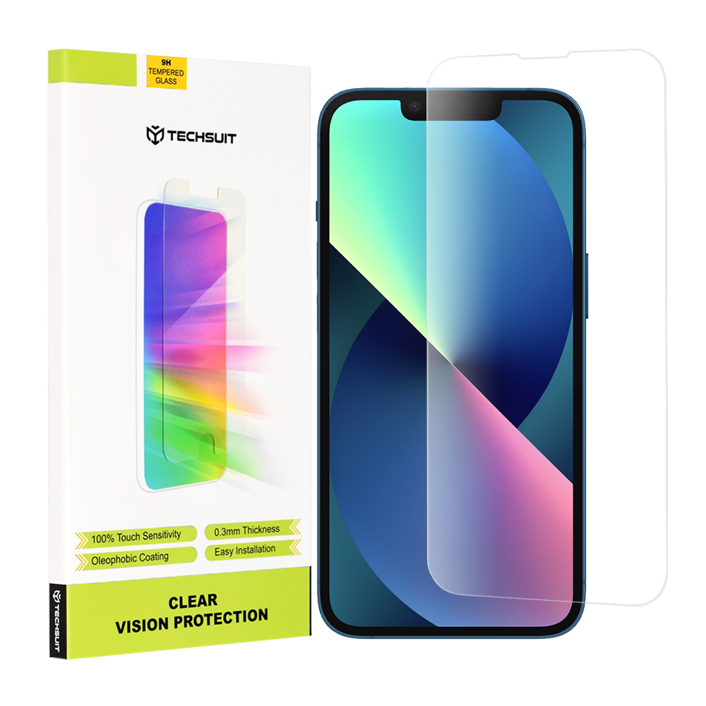 Techsuit Clear Vision Glass ochranné sklo na iPhone 13 / iPhone 13 Pro / iPhone 14 – priehľadné KF2311867