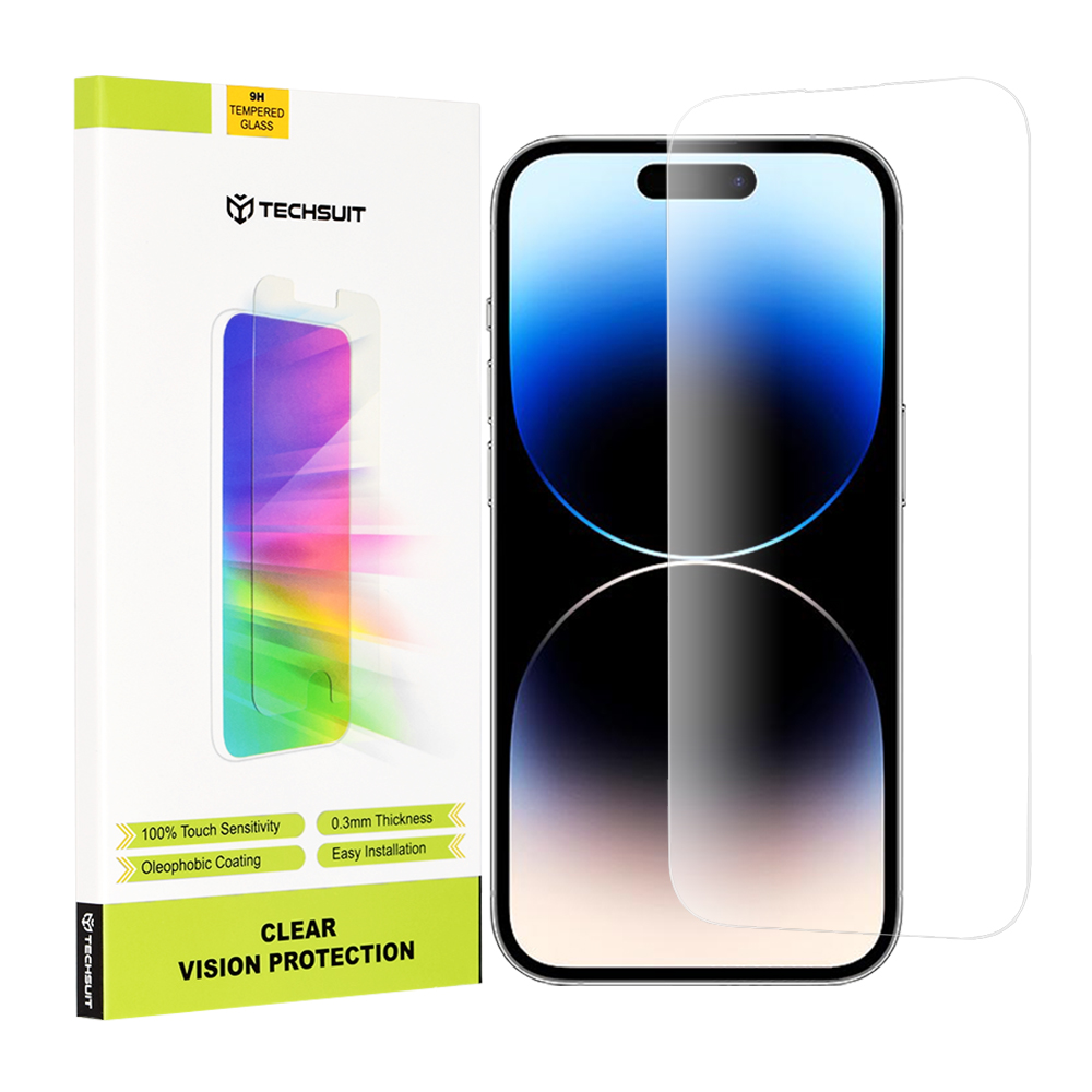 Techsuit Clear Vision Glass ochranné sklo na iPhone 14 Pro – priehľadné KF2311872