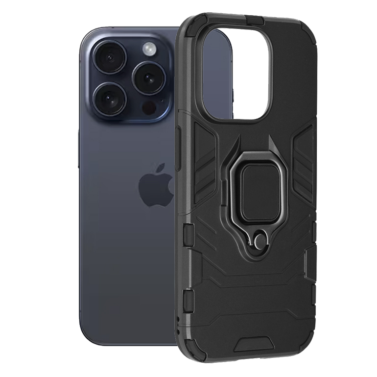 Techsuit Silicone Shield kryt na iPhone 15 Pro – čierny KF2314035