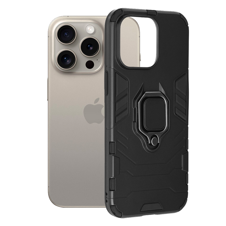 Techsuit Silicone Shield kryt na iPhone 15 Pro Max – čierny KF2314037