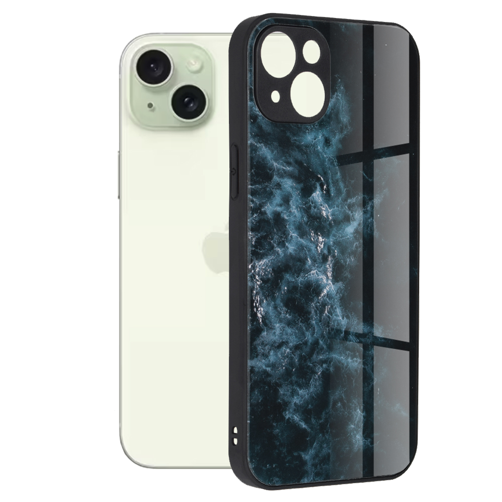 Techsuit Glaze Series kryt na iPhone 15 Plus – modrá hmlovina KF2314053
