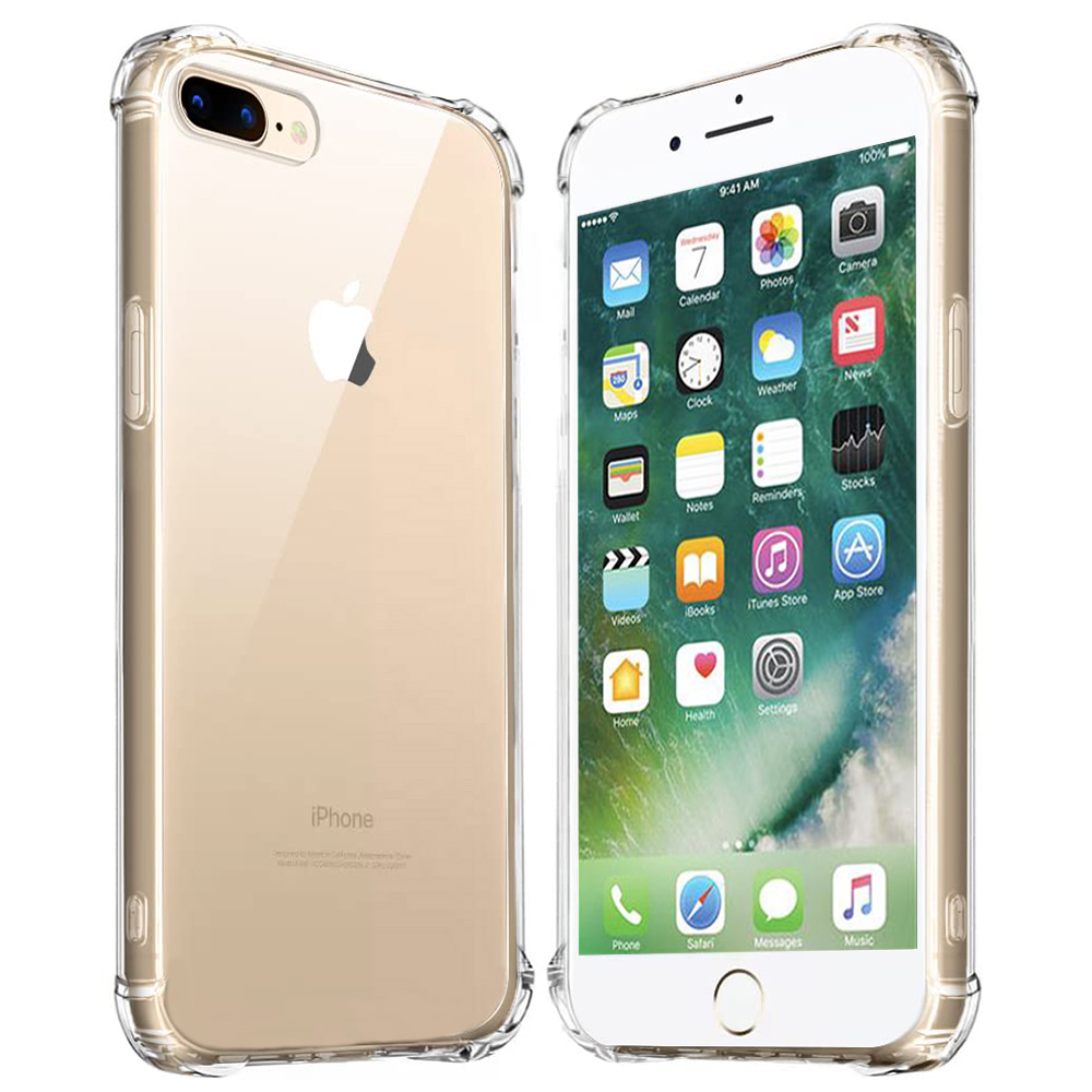 Techsuit Shockproof Clear Silicone kryt na iPhone 7 Plus / iPhone 8 Plus – číry KF2317978