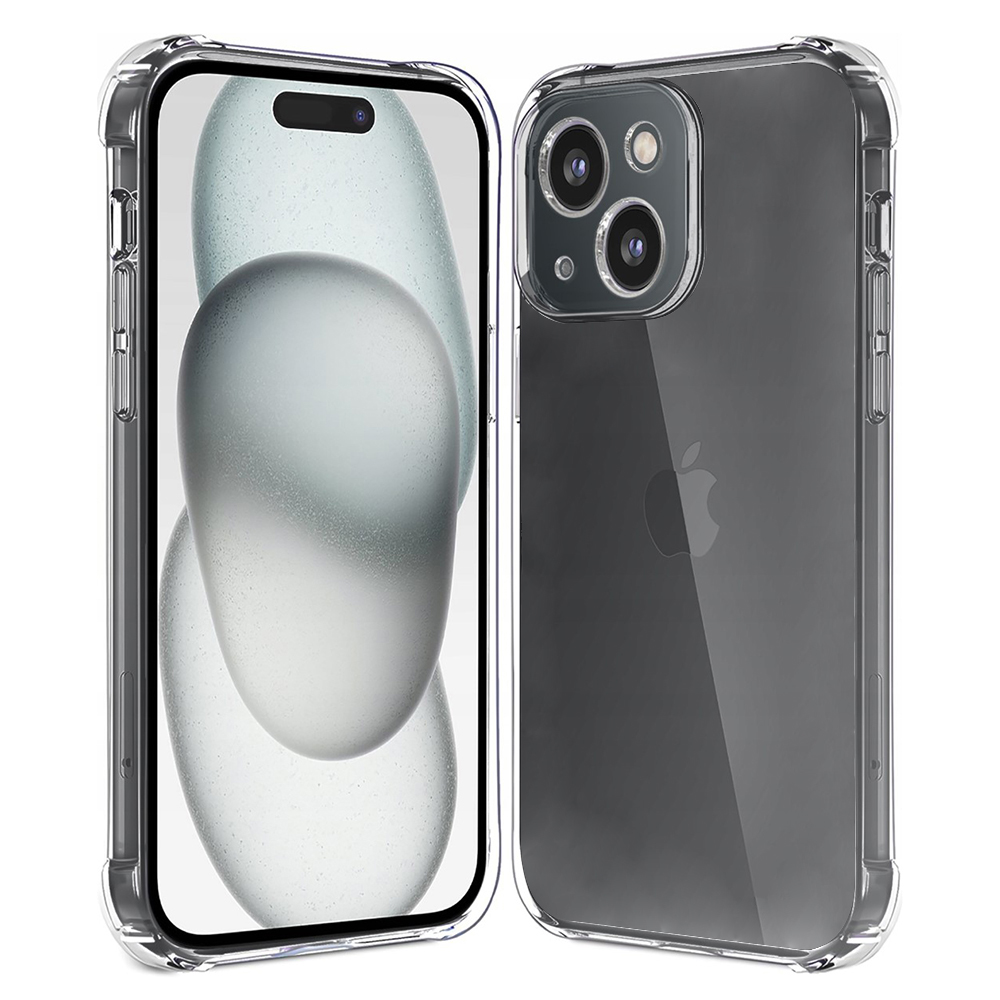 Techsuit Shockproof Clear Silicone kryt na iPhone 15 Plus – číry KF2317991