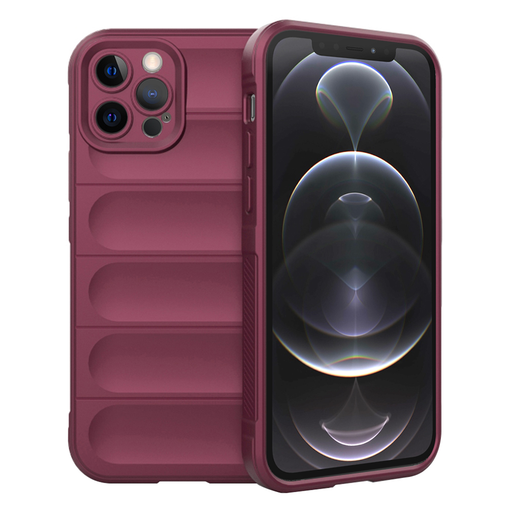 Techsuit Magic Shield kryt na iPhone 12 Pro – bordový KF2322759