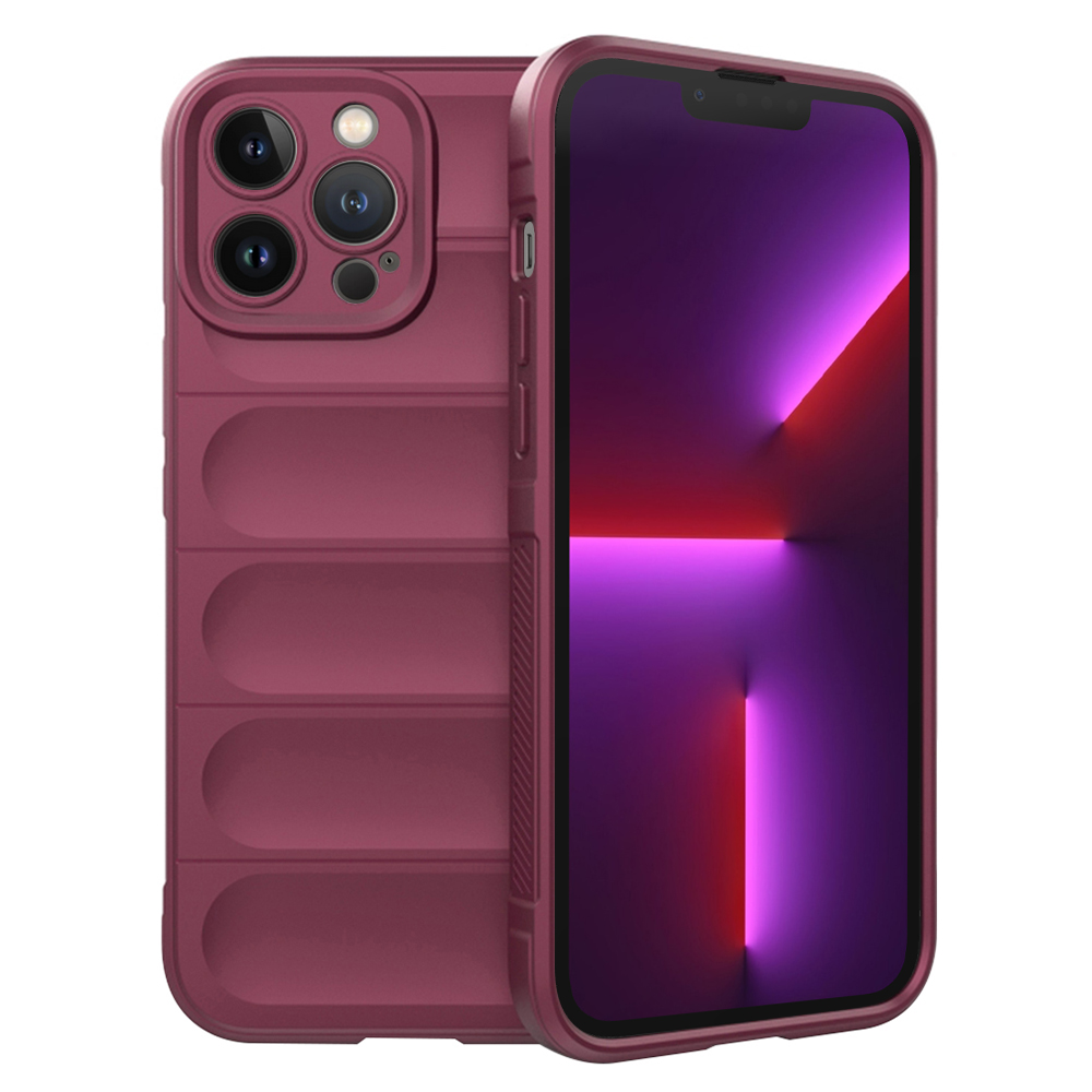 Techsuit Magic Shield kryt na iPhone 13 Pro – bordový KF2322801