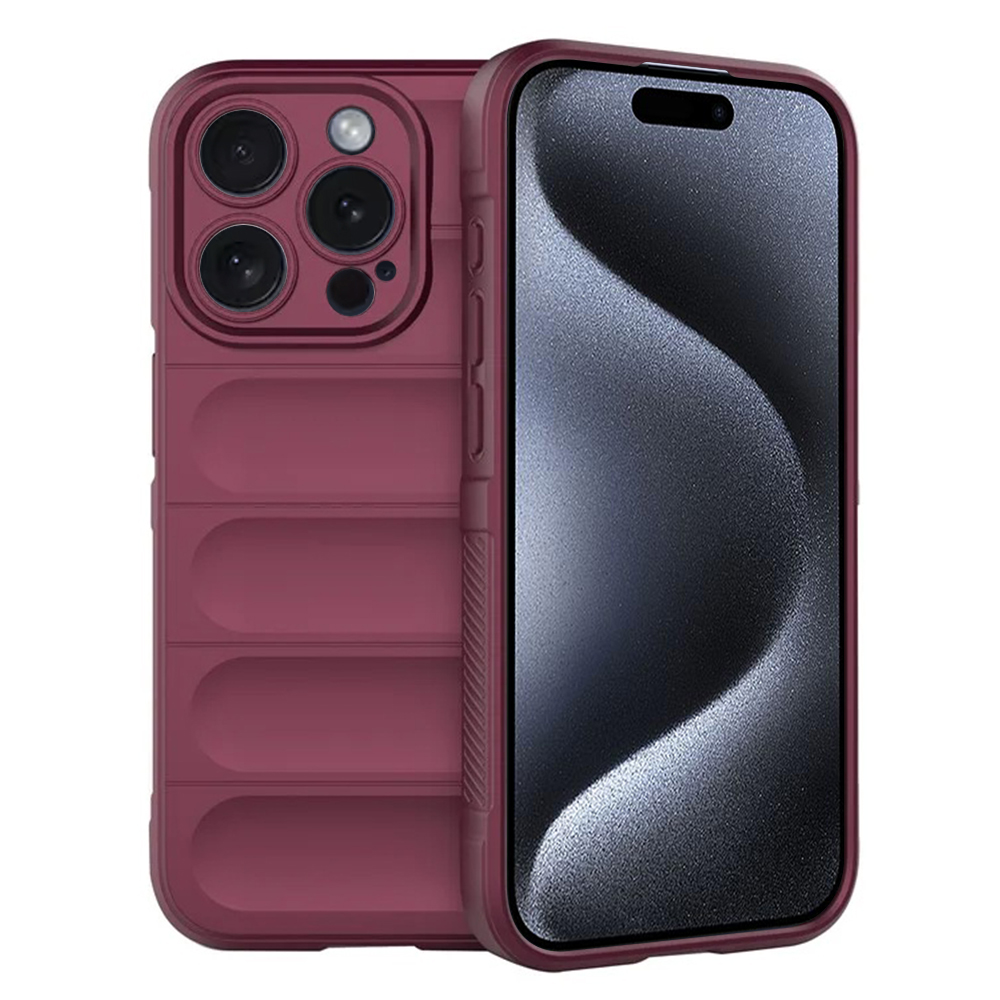 Techsuit Magic Shield kryt na iPhone 15 Pro – bordový KF2322975