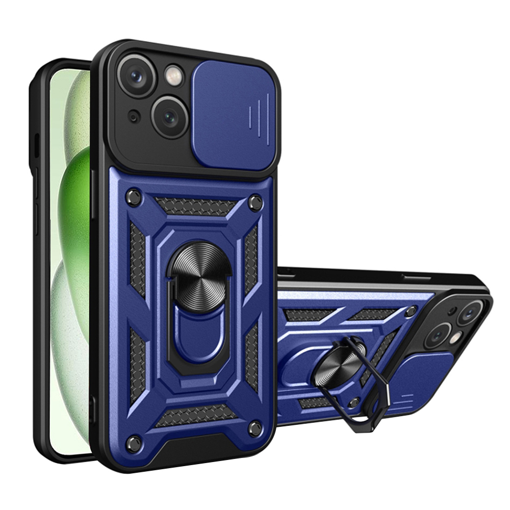 Techsuit CamShield Series kryt na iPhone 15 – modrý KF2325326