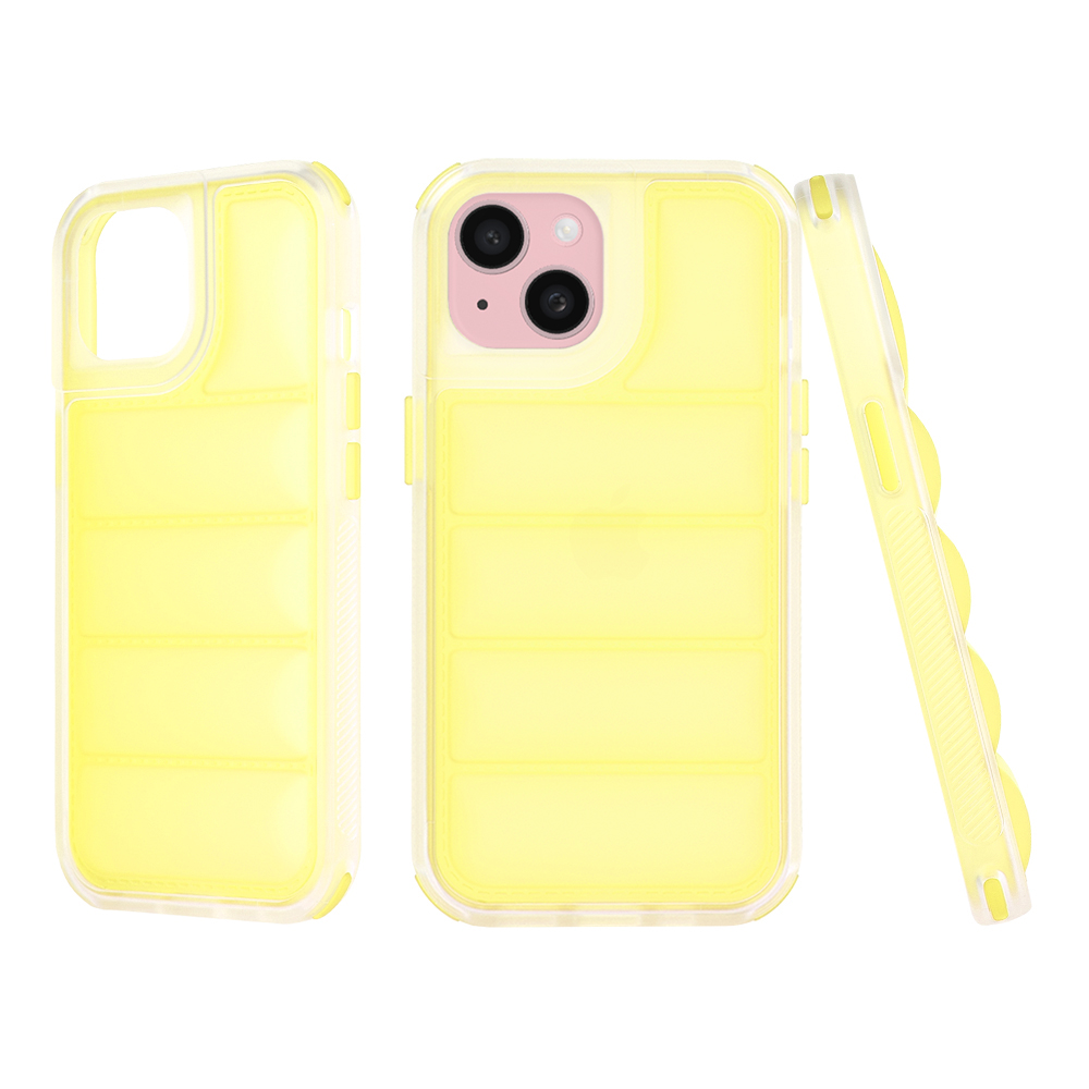 Techsuit Wave Shield kryt na iPhone 15 – žltý KF2325759