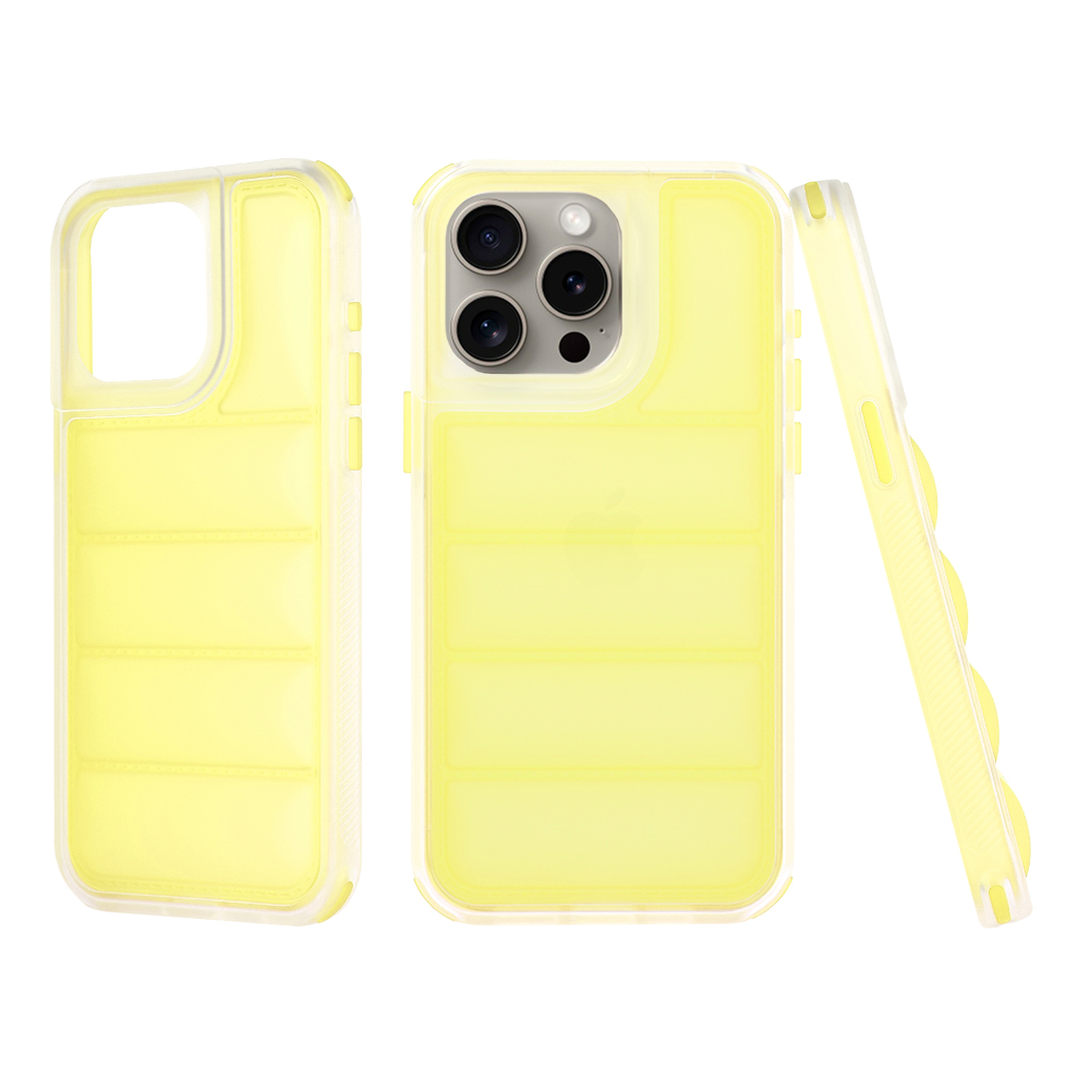 Techsuit Wave Shield kryt na iPhone 15 Pro Max – žltý KF2325777