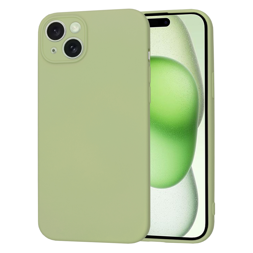 Techsuit SoftFlex kryt na iPhone 15 Plus – matcha zelený KF2329427