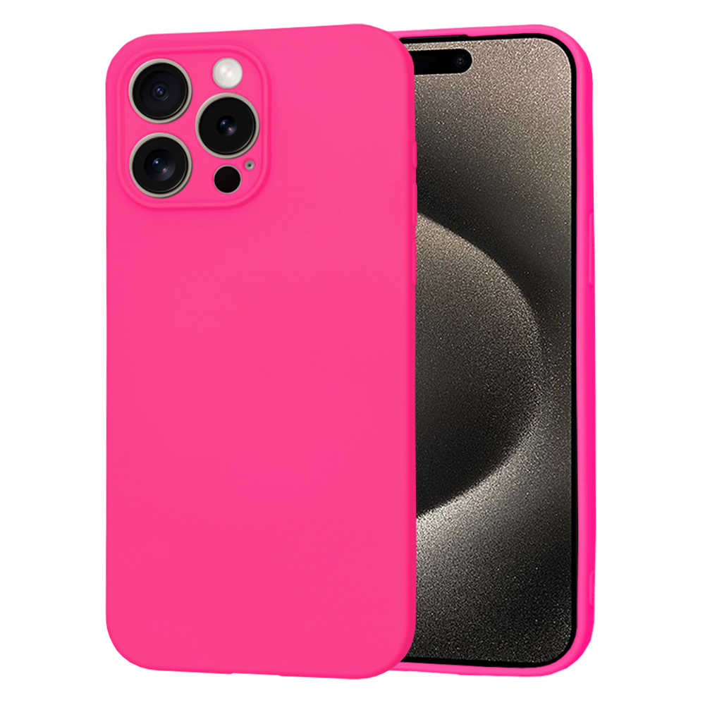 Techsuit SoftFlex kryt na iPhone 15 Pro Max – sýto ružový KF2329441