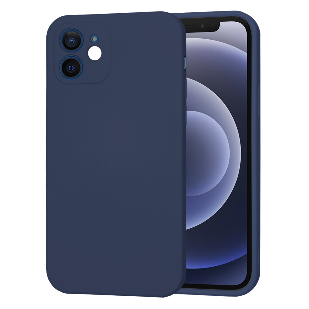Techsuit SoftFlex kryt na iPhone 12 – tmavo modrý KF2329922