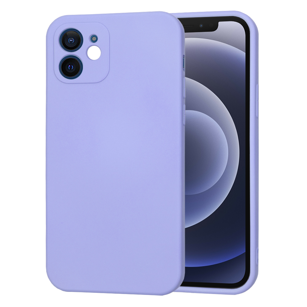 Techsuit SoftFlex kryt na iPhone 12 – svetlo fialový KF2329927