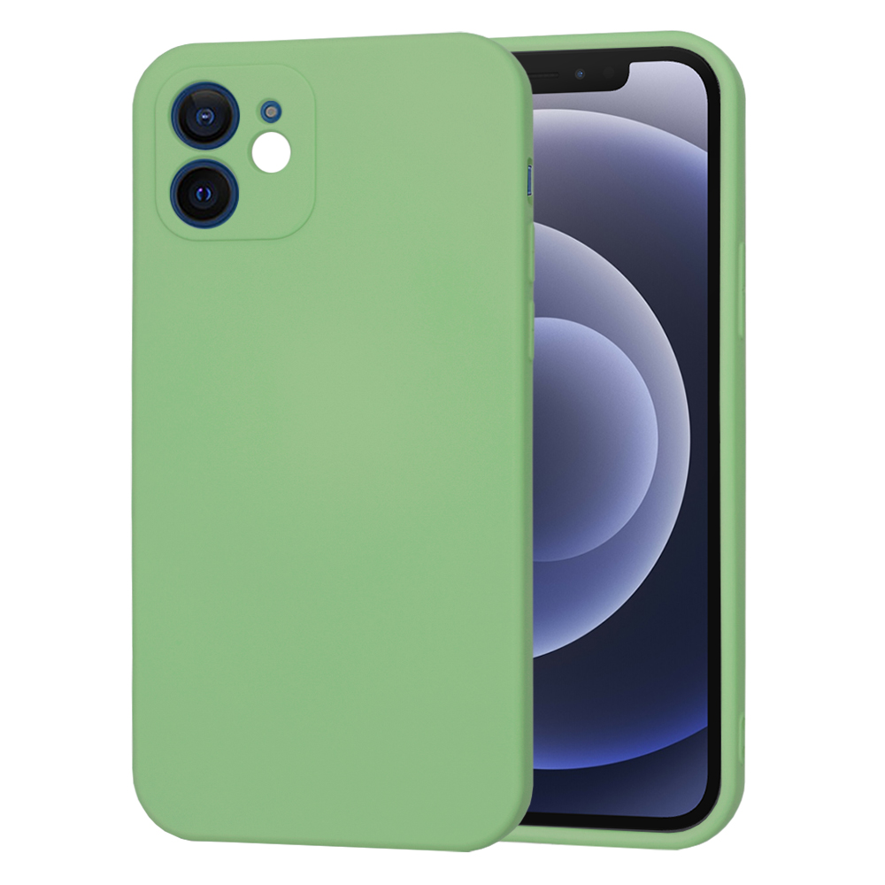 Techsuit SoftFlex kryt na iPhone 12 – mätovo zelený KF2329928