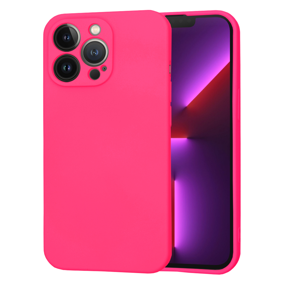 Techsuit SoftFlex kryt na iPhone 13 Pro – sýto ružový KF2330056