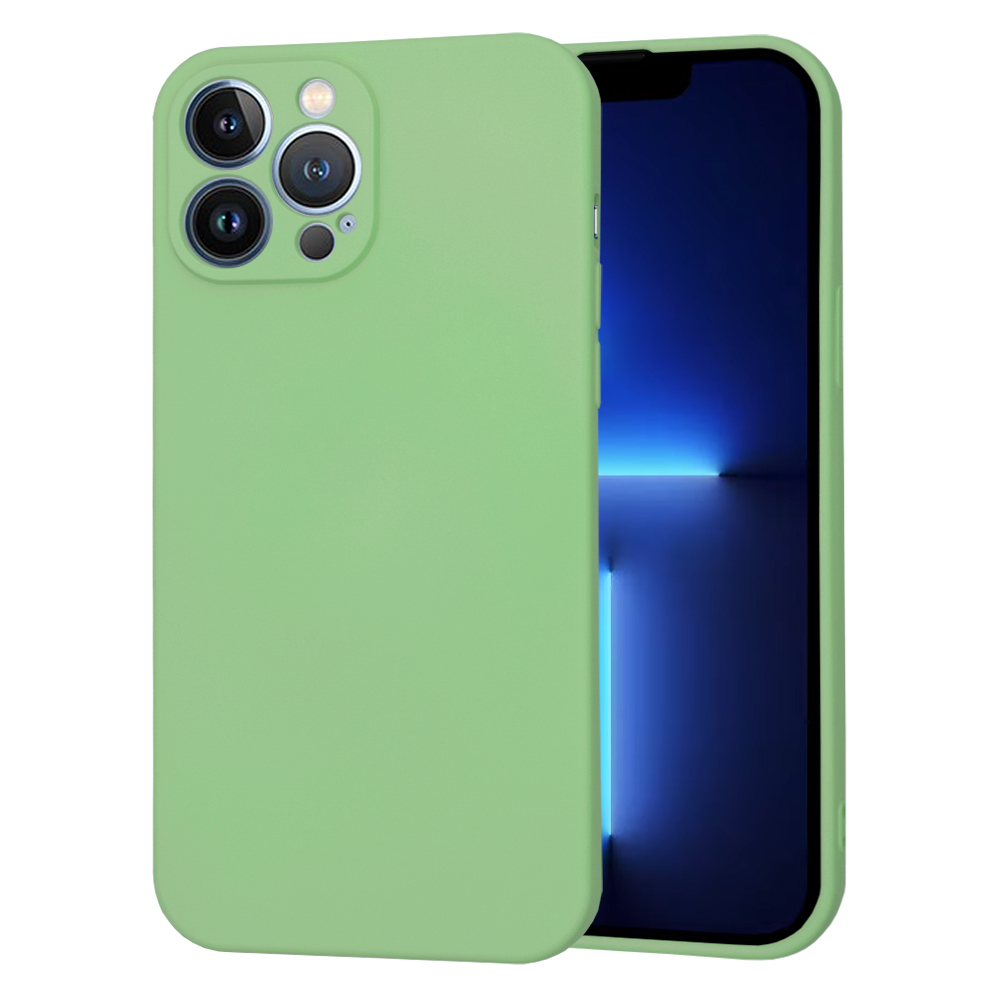 Techsuit SoftFlex kryt na iPhone 13 Pro Max – mätovo zelený KF2330071