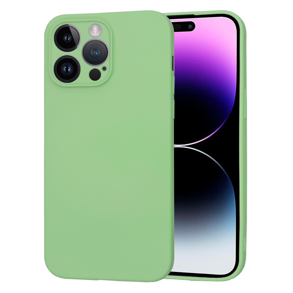 Techsuit SoftFlex kryt na iPhone 14 Pro Max – mätovo zelený KF2330104