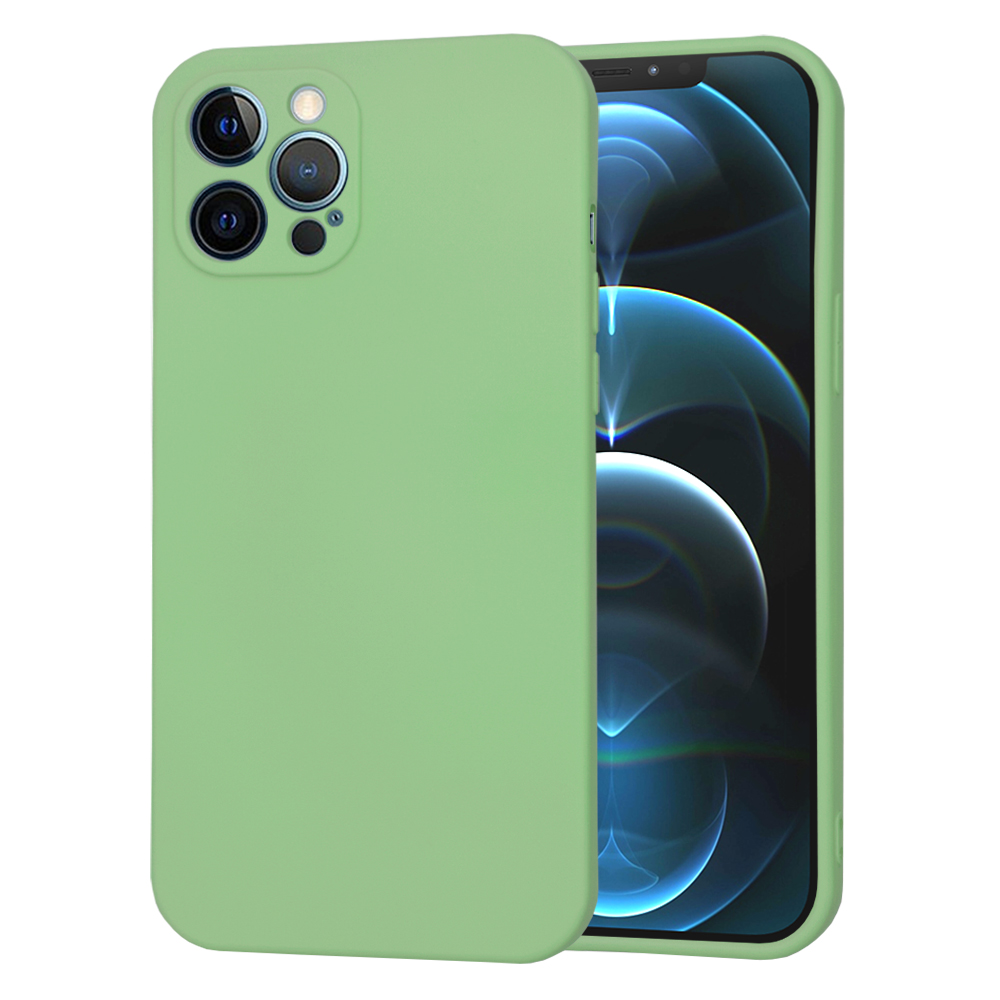 Techsuit SoftFlex kryt na iPhone 12 Pro Max – mätovo zelený KF2330170