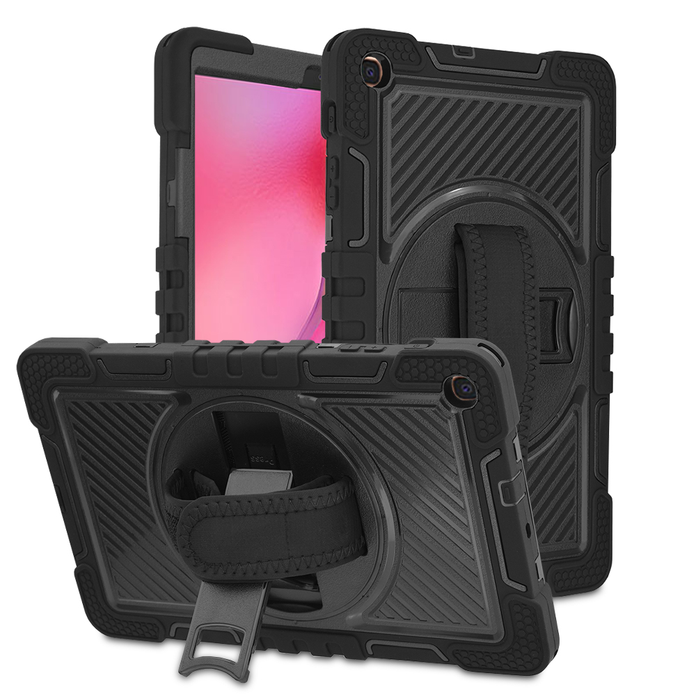 Techsuit Ochranný obal StripeShell 360 - Samsung Galaxy Tab A8 10,5 (2021) - Čierna KF2312330