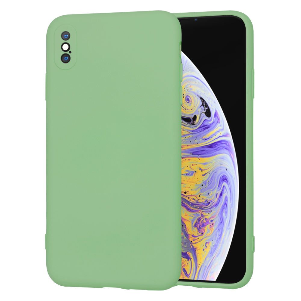 Techsuit SoftFlex kryt na iPhone XS Max – mätovo zelený KF2329873
