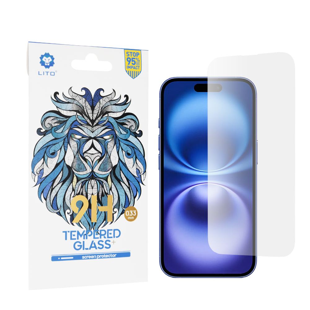 Lito 2.5D Classic Glass ochranné sklo na iPhone 16 – číre KF2334903