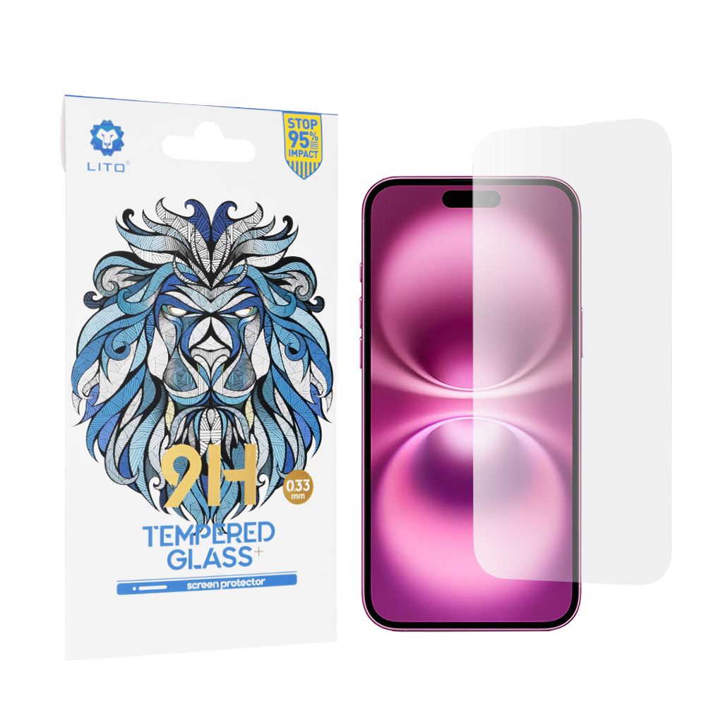 Lito 2.5D Classic Glass ochranné sklo na iPhone 16 Plus – číre KF2334904