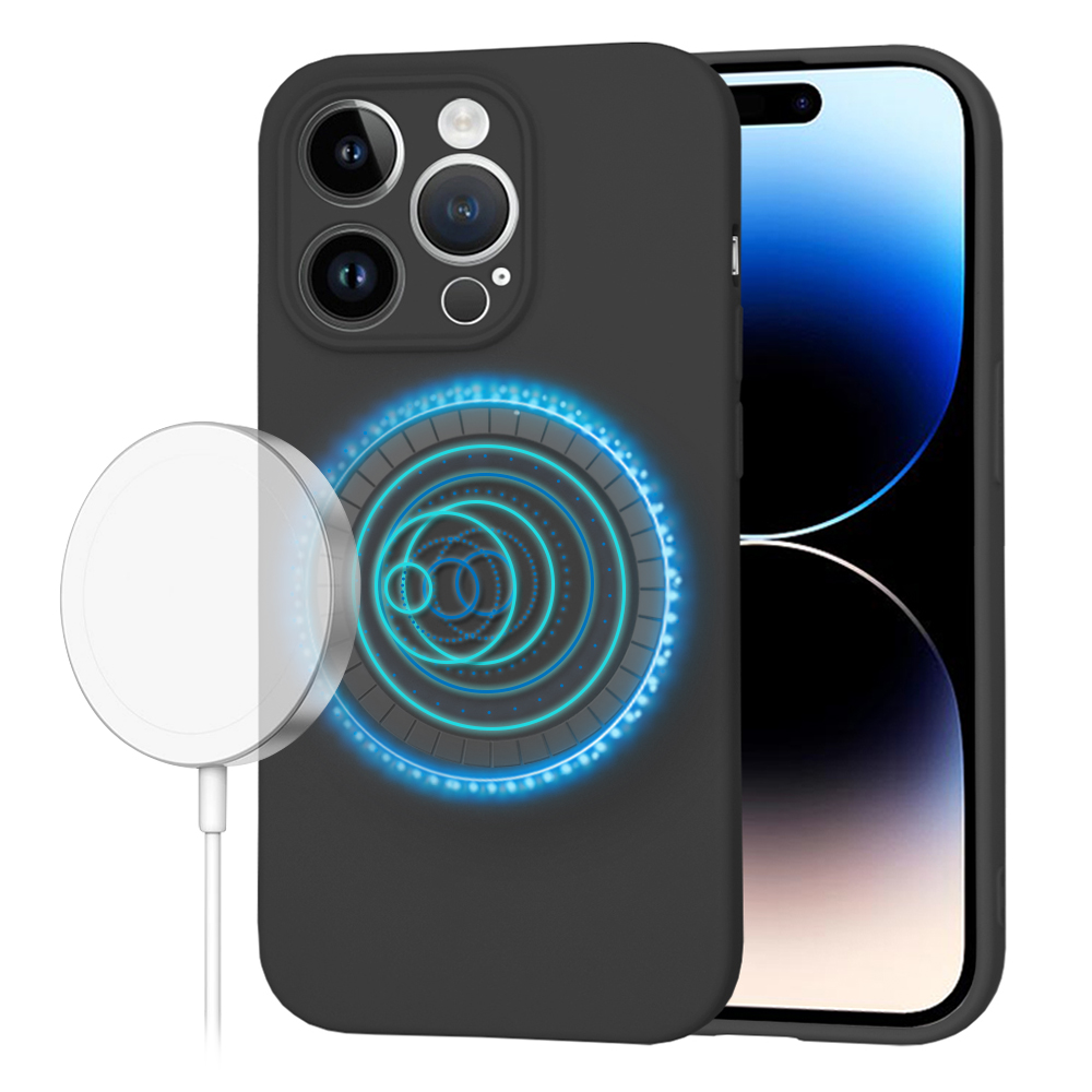 Techsuit SoftFlex MagSafe kryt na iPhone 14 Pro – čierny KF2336699
