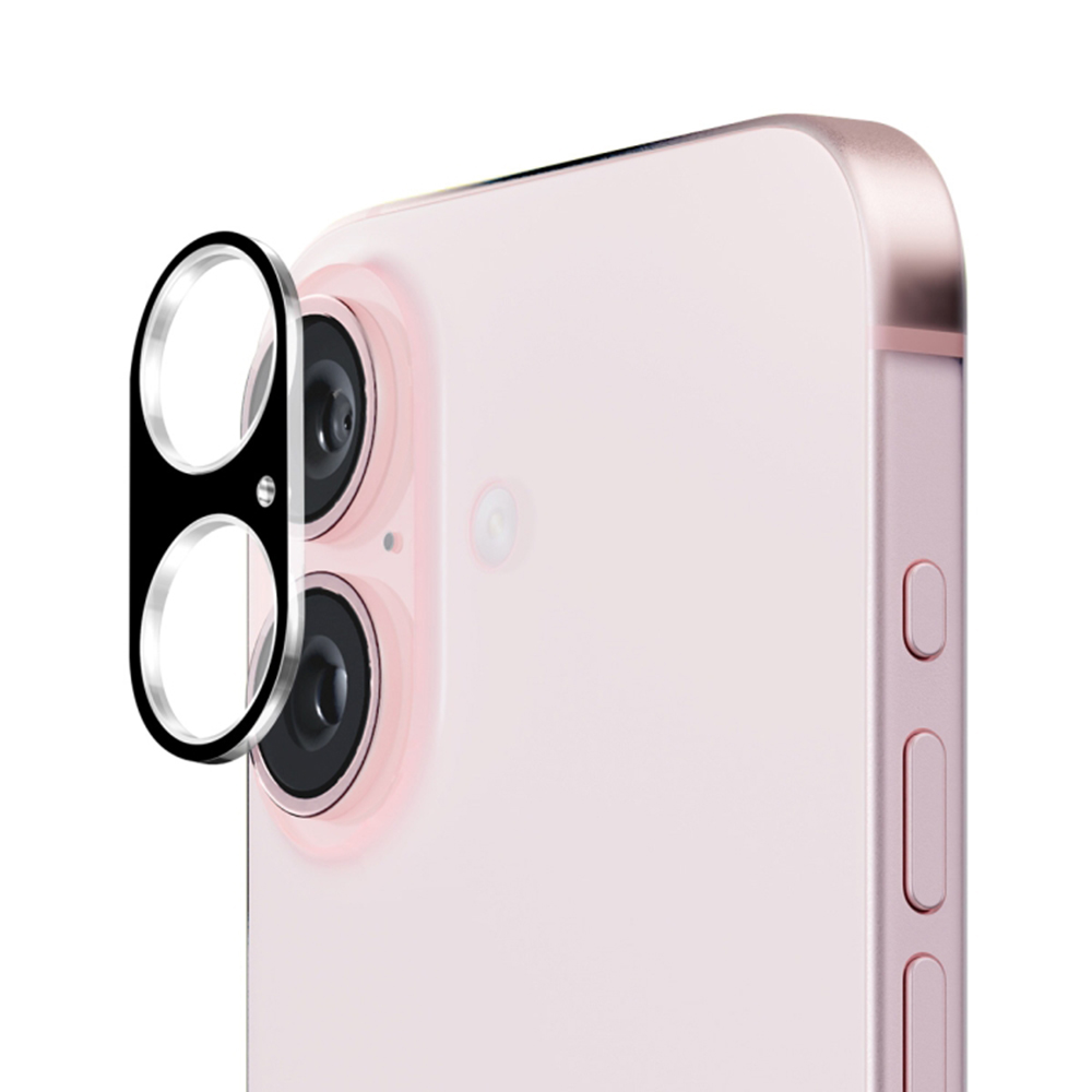 Techsuit Full Camera Glass ochranné sklo na iPhone 16 / iPhone 16 Plus – čierne KF2338140