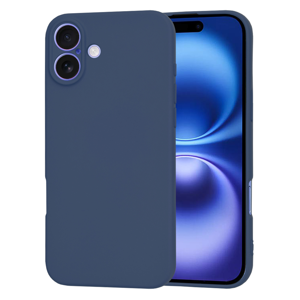 Techsuit SoftFlex kryt na iPhone 16 – tmavo modrý KF2338228