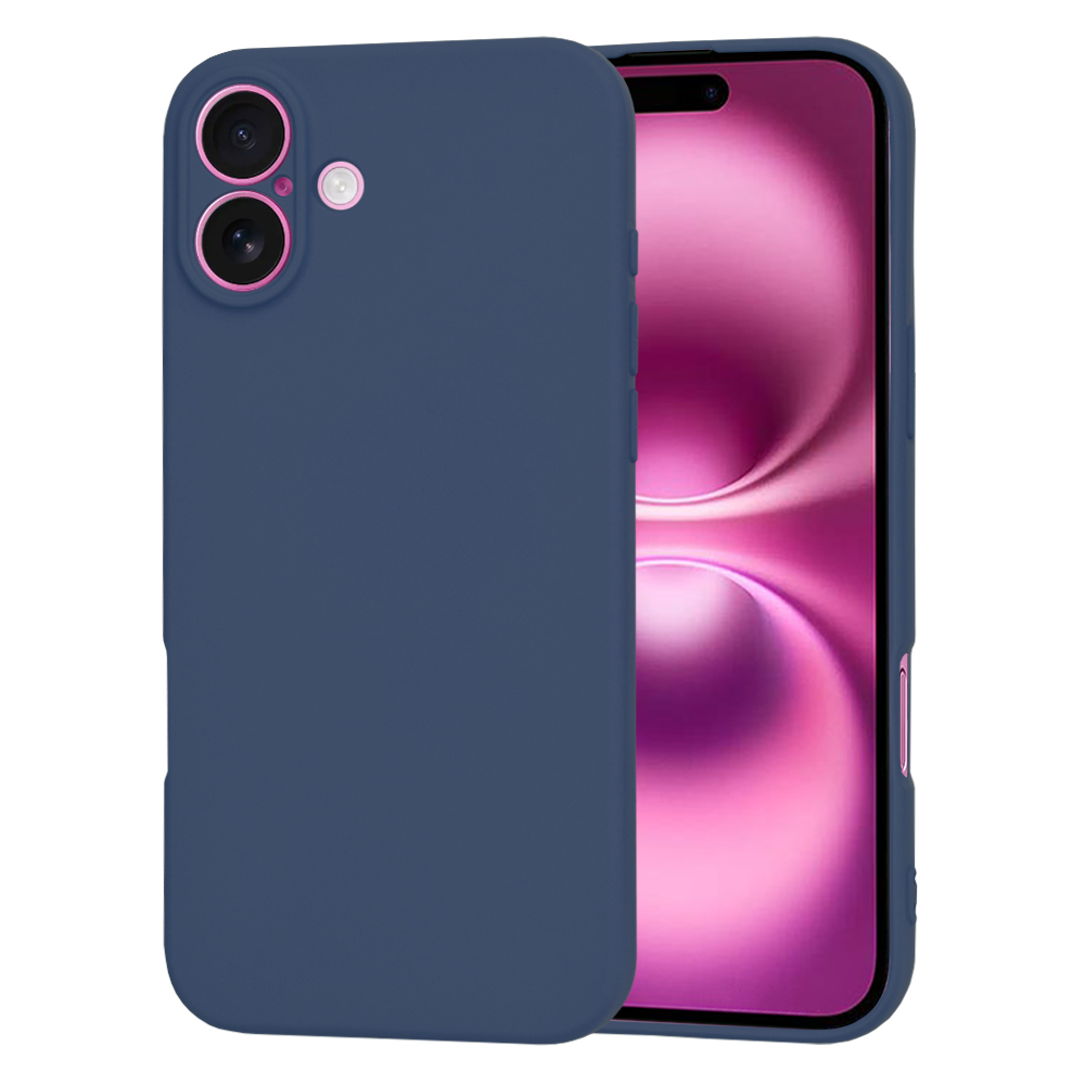 Techsuit SoftFlex kryt na iPhone 16 Plus – tmavo modrý KF2338236