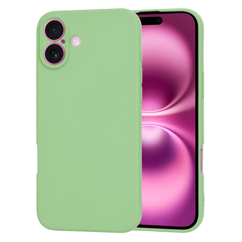 Techsuit SoftFlex kryt na iPhone 16 Plus – mätovo zelený KF2338241