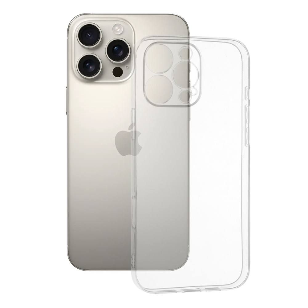 Techsuit Clear Silicone kryt na iPhone 16 Pro Max – priehľadný KF2344026