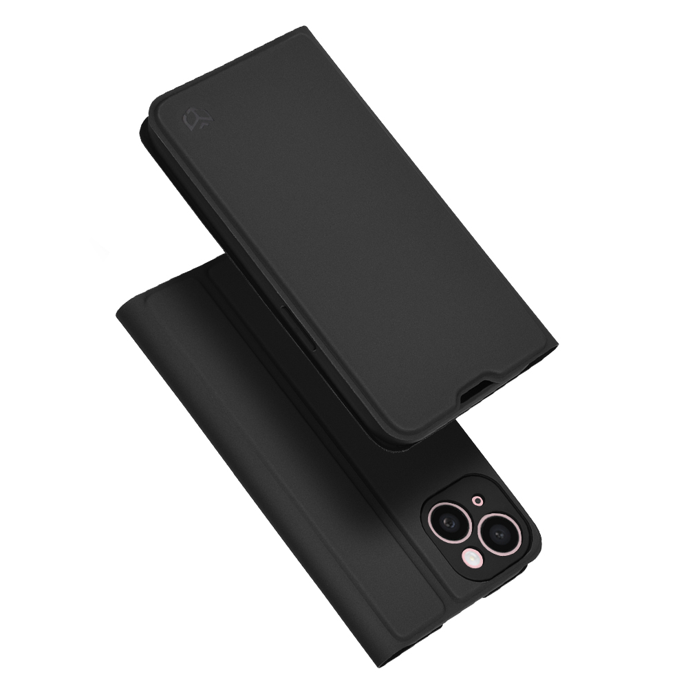 Techsuit Magskin Book puzdro na iPhone 15 – čierny KF2323366