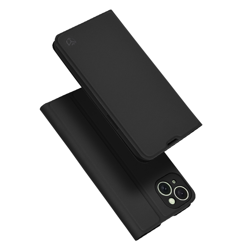 Techsuit Magskin Book puzdro na iPhone 15 Plus – čierny KF2323368