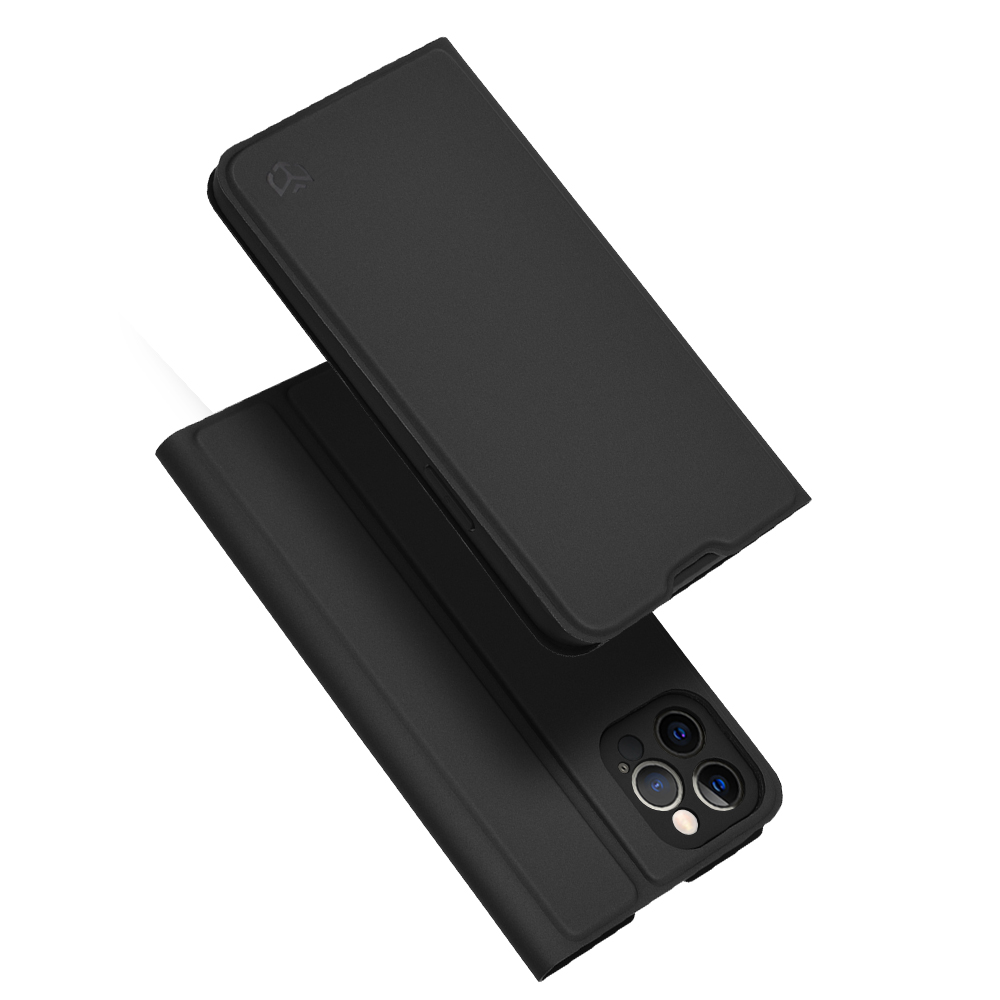 Techsuit Magskin Book puzdro na iPhone 12 Pro – čierny KF2323397
