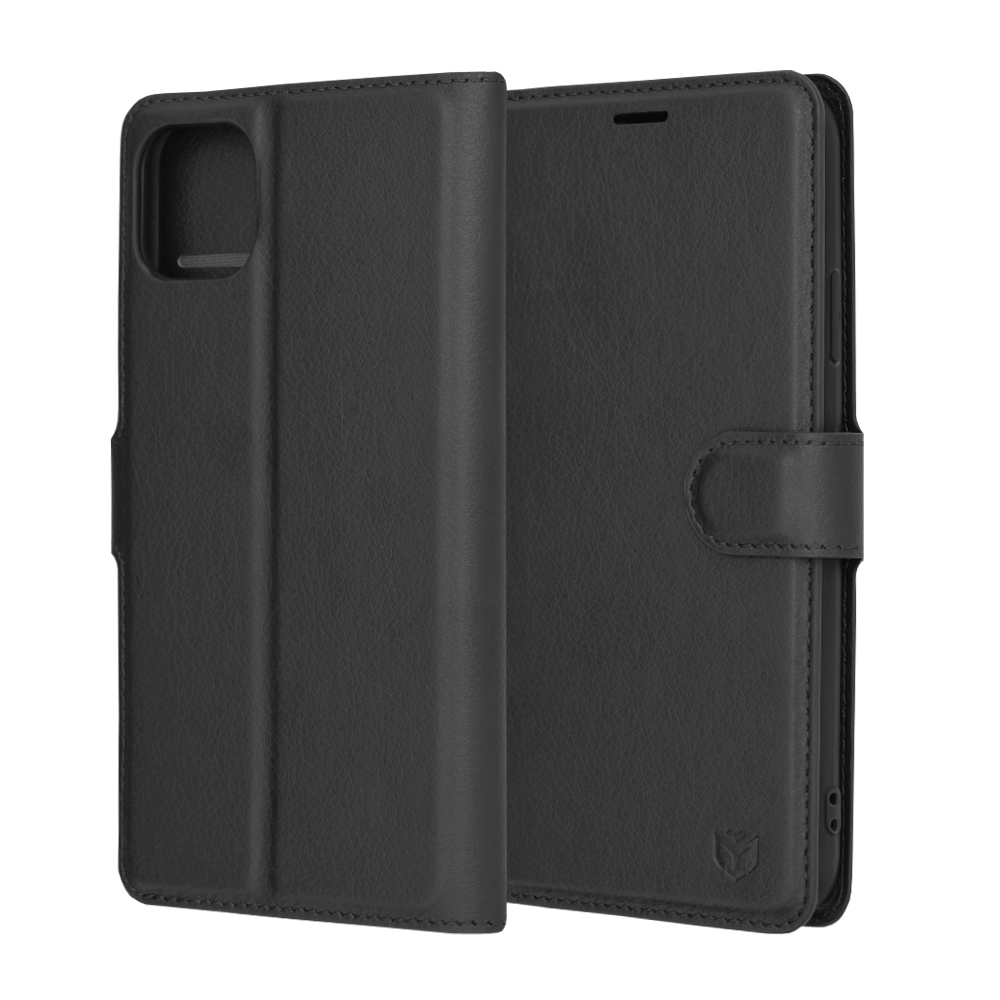 Techsuit Leather Folio puzdro na iPhone 11 Pro Max – čierny KF2323485