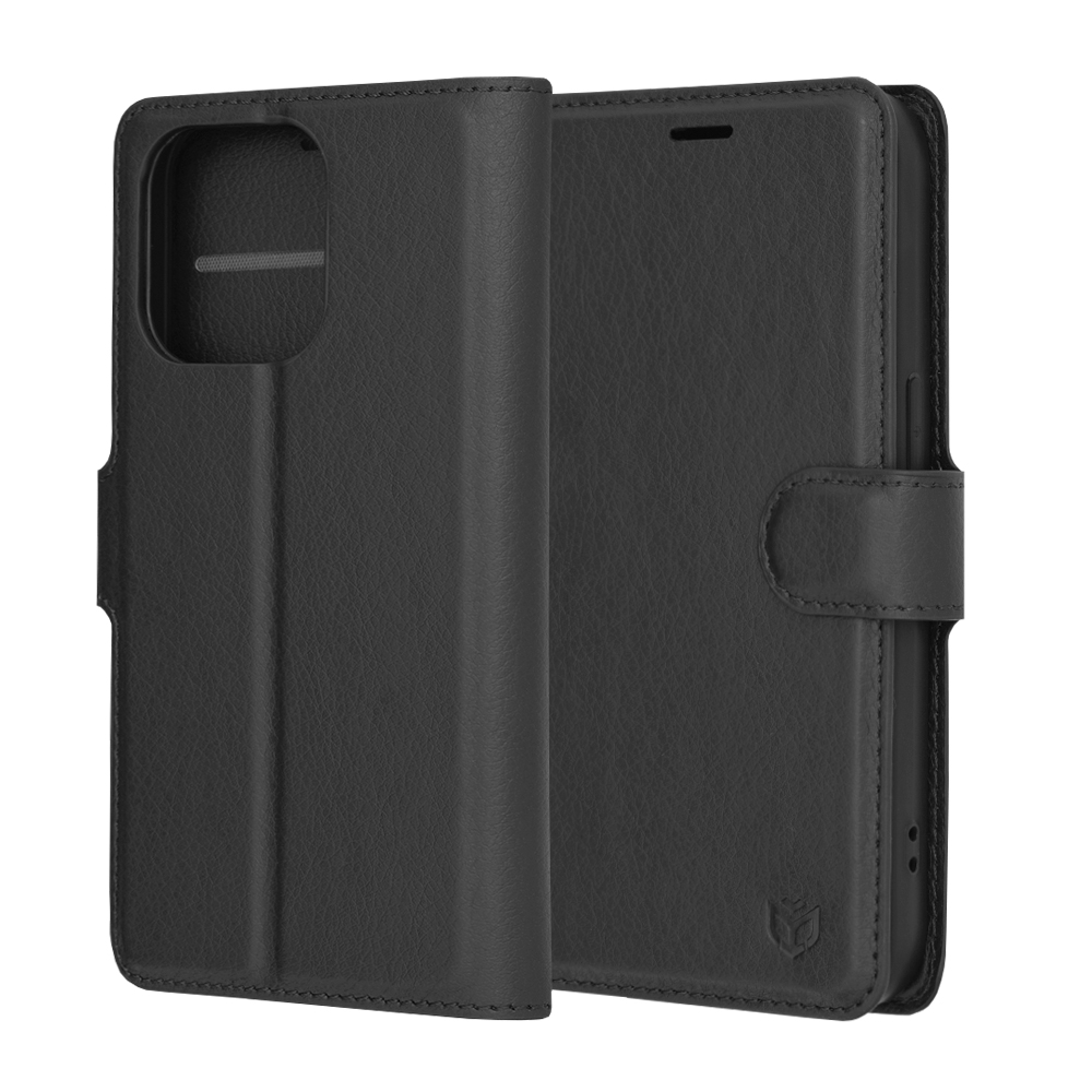 Techsuit Leather Folio puzdro na iPhone 14 Pro – čierny KF2323501