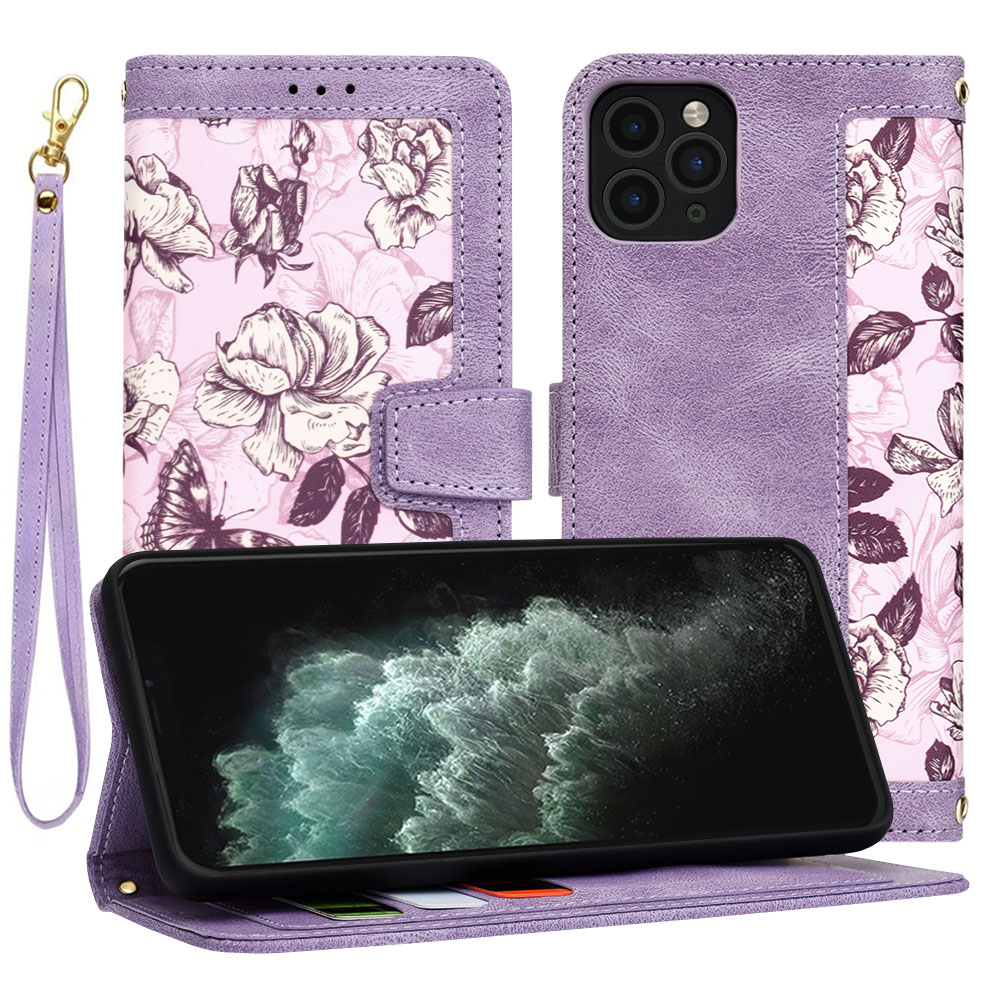 Techsuit FlipCraft puzdro na iPhone 11 Pro Max – tajomná fialová KF2328469