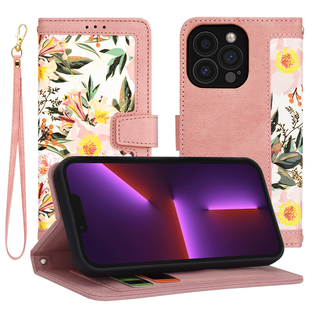 Techsuit FlipCraft puzdro na iPhone 13 Pro – nežná ružová KF2328483