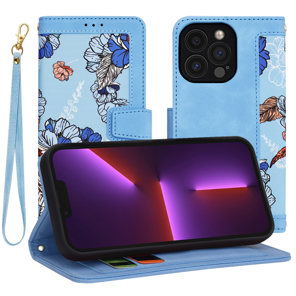 Techsuit FlipCraft puzdro na iPhone 13 Pro – živá modrá KF2328484