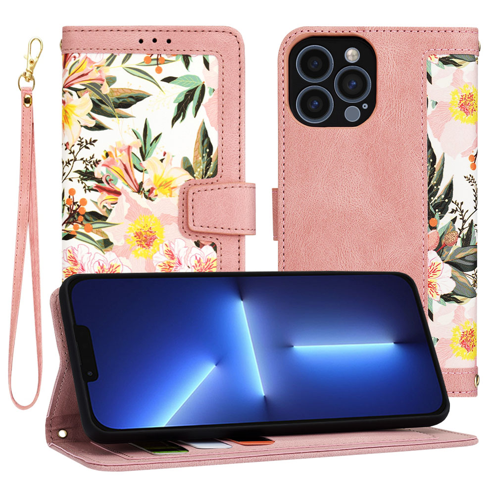 Techsuit FlipCraft puzdro na iPhone 13 Pro Max – nežná ružová KF2328487