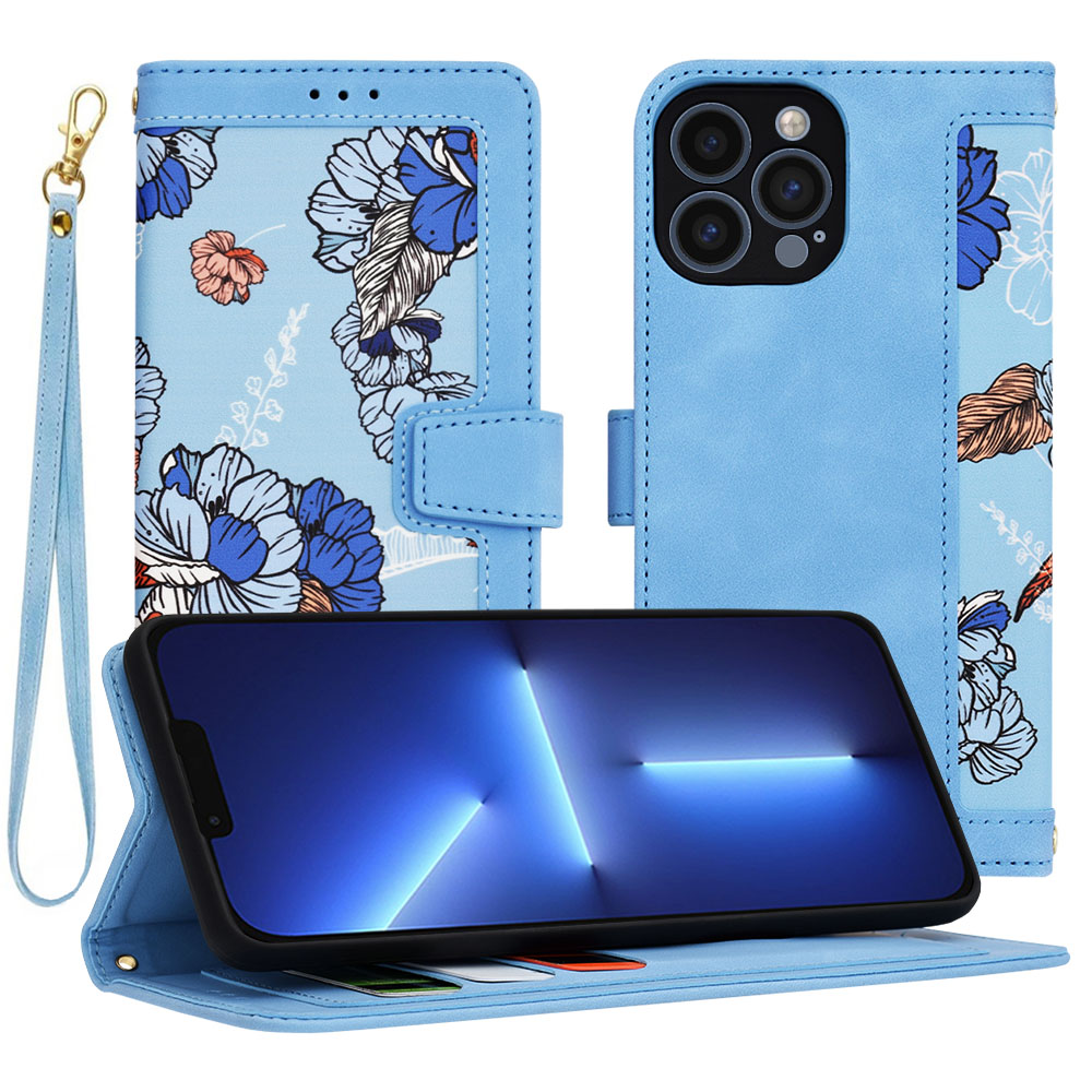Techsuit FlipCraft puzdro na iPhone 13 Pro Max – živá modrá KF2328488