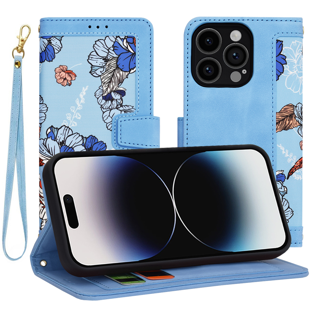 Techsuit FlipCraft puzdro na iPhone 14 Pro – živá modrá KF2328496
