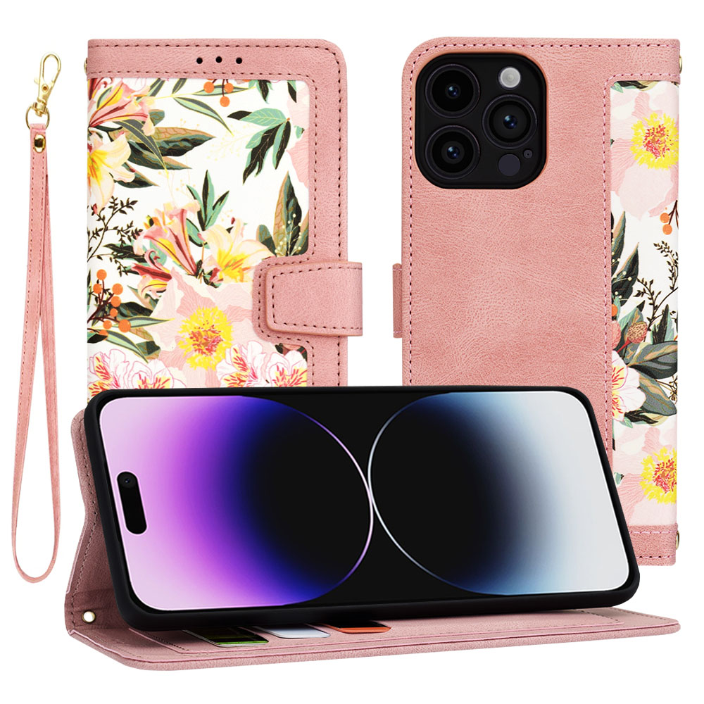 Techsuit FlipCraft puzdro na iPhone 14 Pro Max – nežná ružová KF2328499