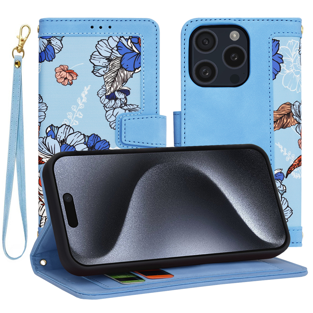 Techsuit FlipCraft puzdro na iPhone 15 Pro – živá modrá KF2328568