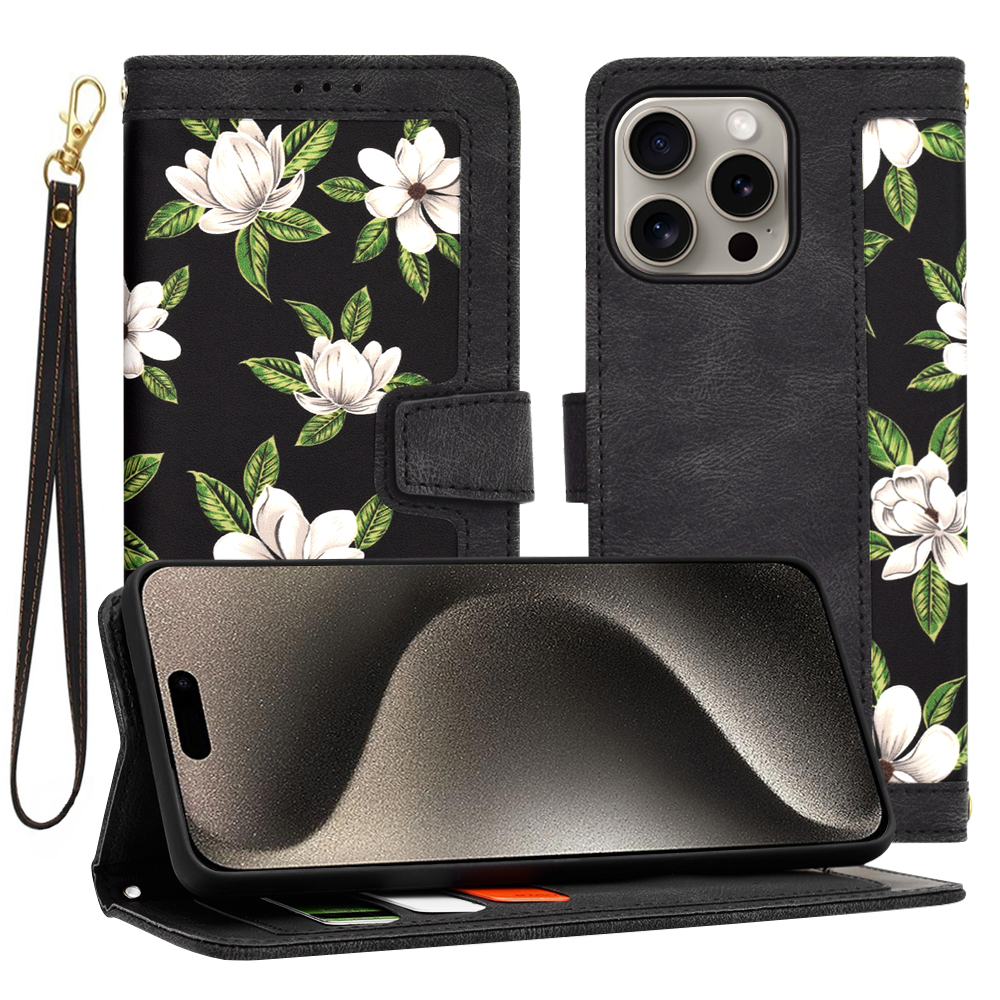 Techsuit FlipCraft puzdro na iPhone 15 Pro Max – Kvety úsvitu KF2328574
