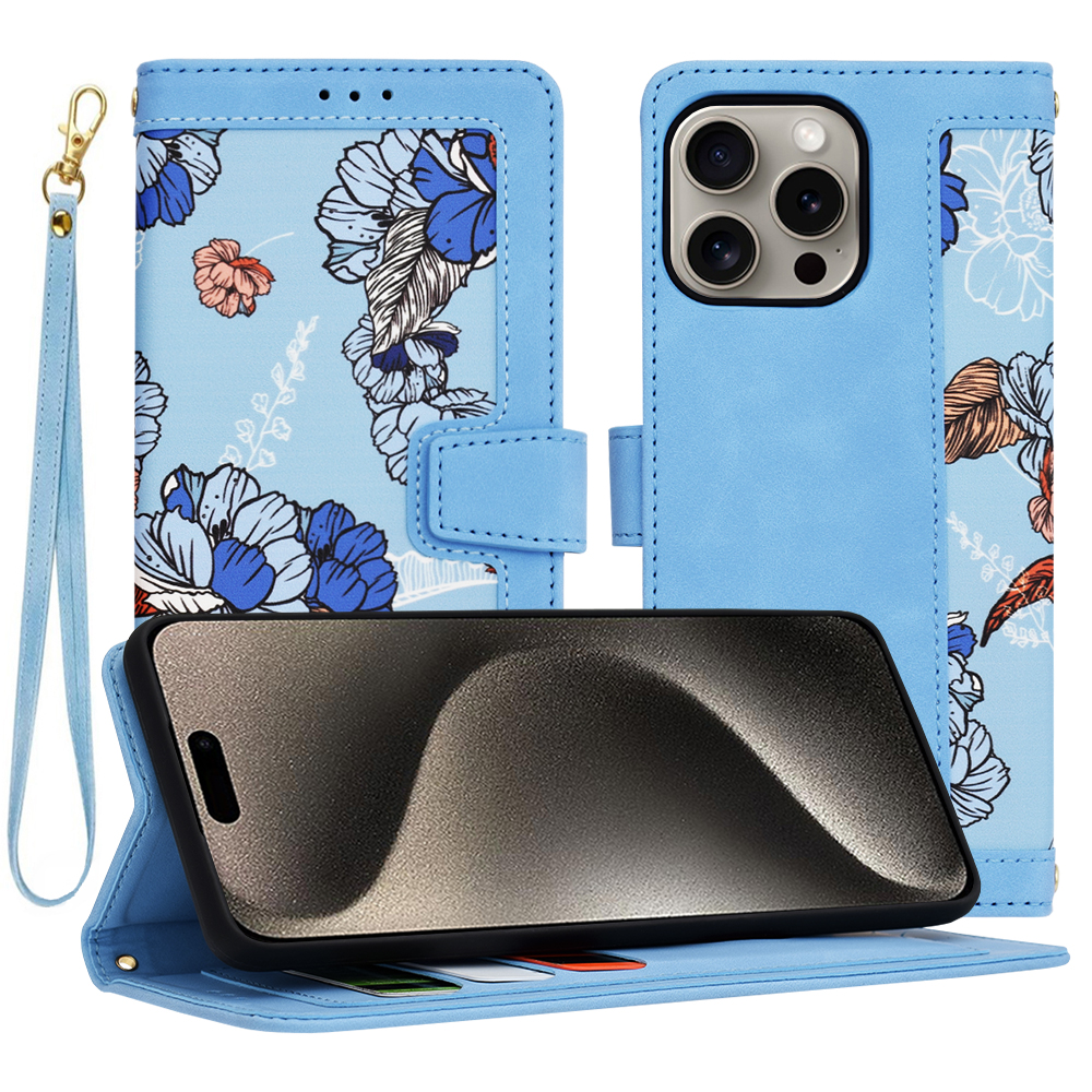 Techsuit FlipCraft puzdro na iPhone 15 Pro Max – živá modrá KF2328576