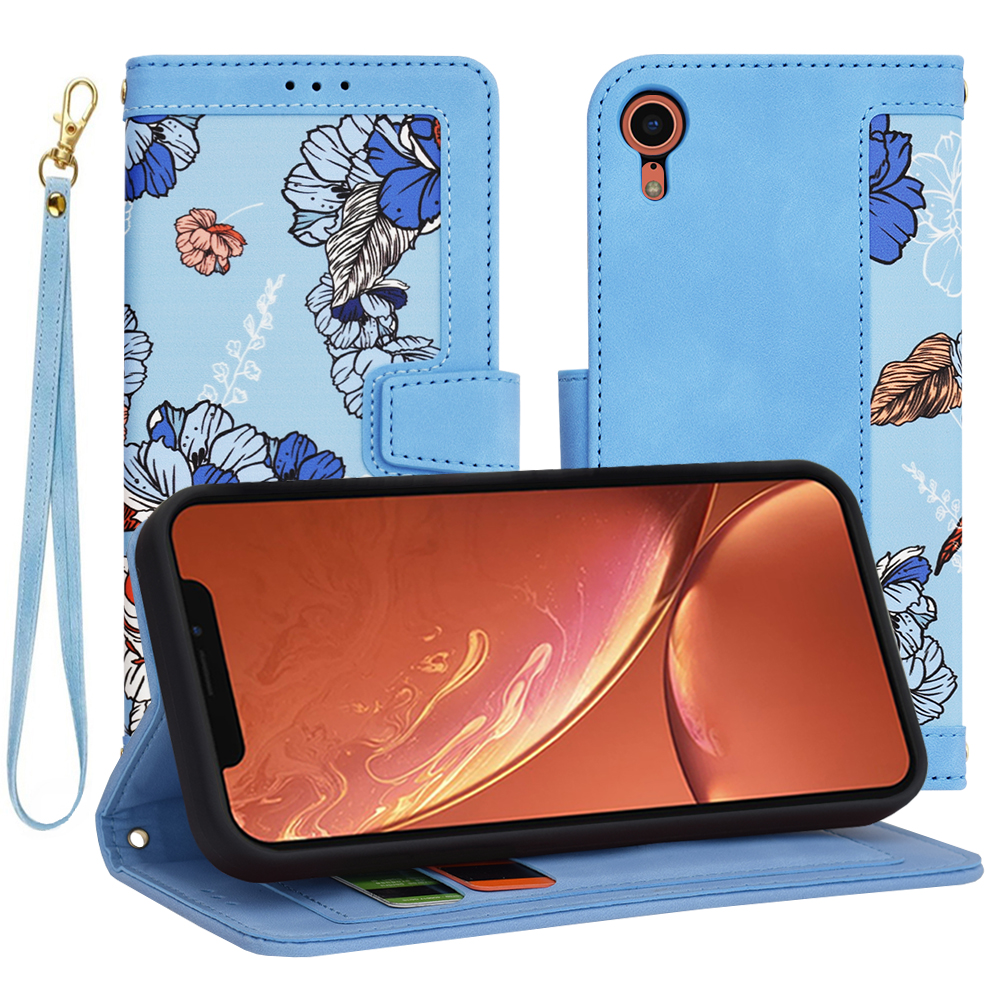 Techsuit FlipCraft puzdro na iPhone XR – živá modrá KF2329213