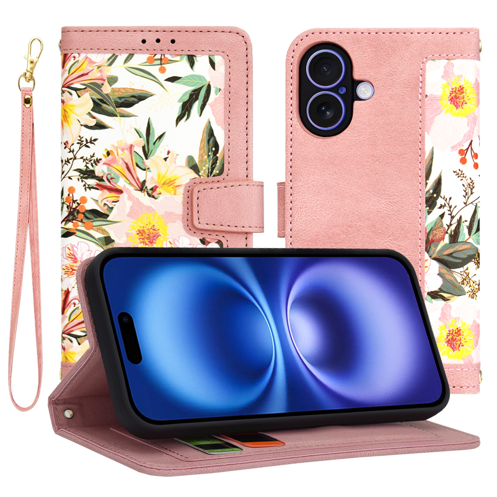 Techsuit FlipCraft puzdro na iPhone 16 – nežná ružová KF2338187